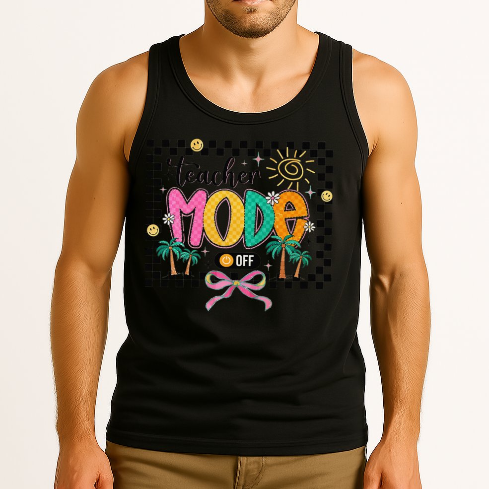 Teacher Mode Off End Of The Year Hello Summer Tank Top