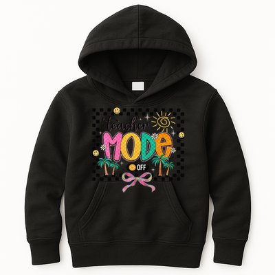 Teacher Mode Off End Of The Year Hello Summer Kids Hoodie