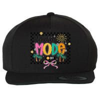 Teacher Mode Off End Of The Year Hello Summer Wool Snapback Cap