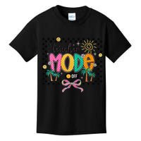 Teacher Mode Off End Of The Year Hello Summer Kids T-Shirt
