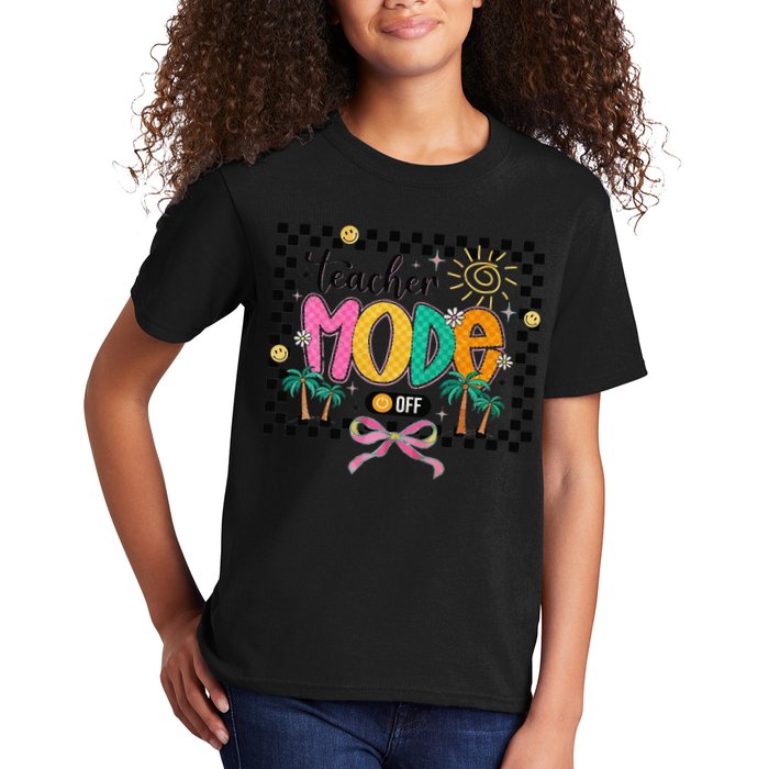 Teacher Mode Off End Of The Year Hello Summer Kids T-Shirt