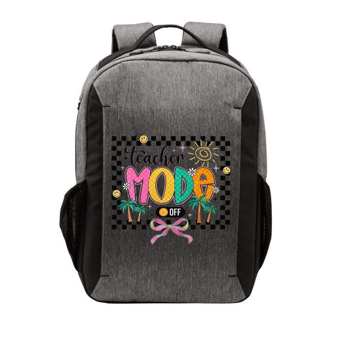 Teacher Mode Off End Of The Year Hello Summer Vector Backpack