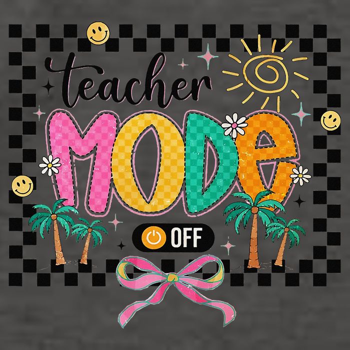 Teacher Mode Off End Of The Year Hello Summer Vector Backpack