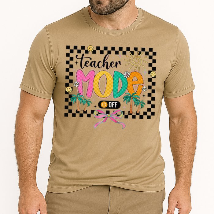 Teacher Mode Off End Of The Year Hello Summer Cooling Performance Crew T-Shirt