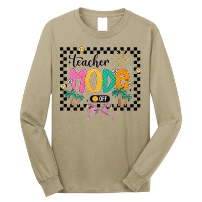 Teacher Mode Off End Of The Year Hello Summer Long Sleeve Shirt