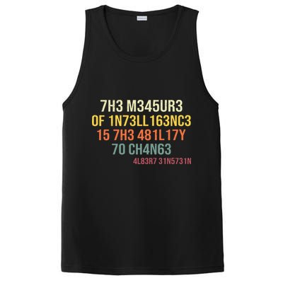 The Measure Of Intelligence Is The Ability To Change Vintage PosiCharge Competitor Tank