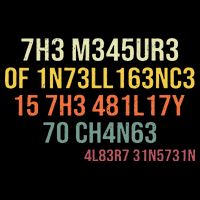 The Measure Of Intelligence Is The Ability To Change Vintage Tank Top