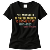 The Measure Of Intelligence Is The Ability To Change Vintage Womens T-Shirt