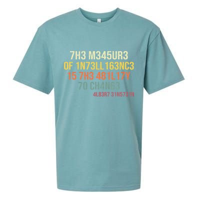 The Measure Of Intelligence Is The Ability To Change Vintage Sueded Cloud Jersey T-Shirt