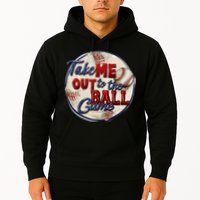 Take Me Out To The Ball Game Baseball Vintage Player Fans Hoodie