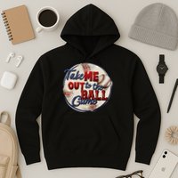 Take Me Out To The Ball Game Baseball Vintage Player Fans Hoodie