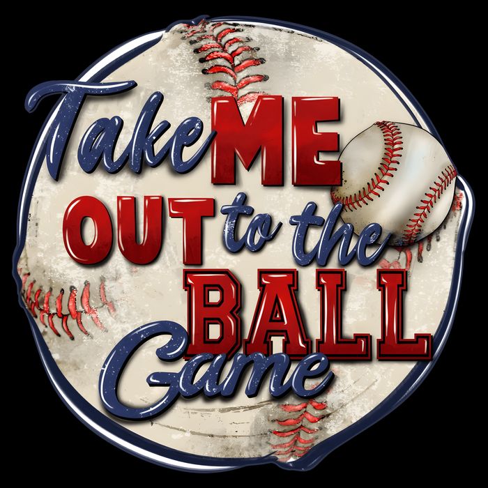 Take Me Out To The Ball Game Baseball Vintage Player Fans Long Sleeve Shirt