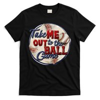 Take Me Out To The Ball Game Baseball Vintage Player Fans T-Shirt