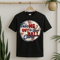 Take Me Out To The Ball Game Baseball Vintage Player Fans T-Shirt