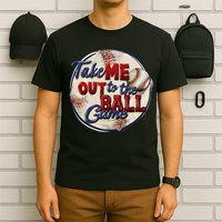 Take Me Out To The Ball Game Baseball Vintage Player Fans T-Shirt
