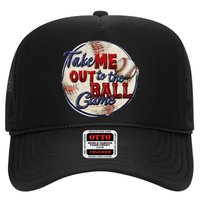 Take Me Out To The Ball Game Baseball Vintage Player Fans Hat