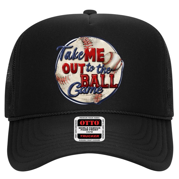 Take Me Out To The Ball Game Baseball Vintage Player Fans Hat