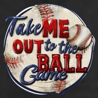 Take Me Out To The Ball Game Baseball Vintage Player Fans Hat