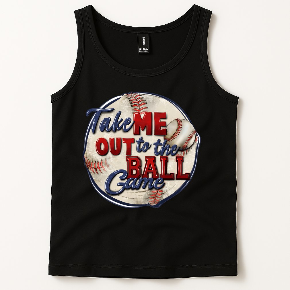 Take Me Out To The Ball Game Baseball Vintage Player Fans Tank Top