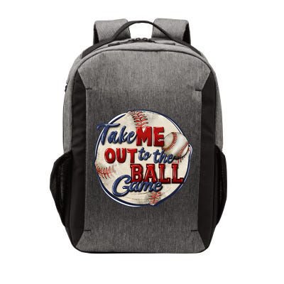 Take Me Out To The Ball Game Baseball Vintage Player Fans Vector Backpack