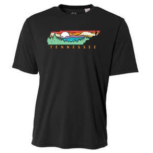 Tennessee Mountains & Outdoors State Pride Nature Graphic Cooling Performance Crew T-Shirt