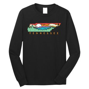 Tennessee Mountains & Outdoors State Pride Nature Graphic Long Sleeve Shirt