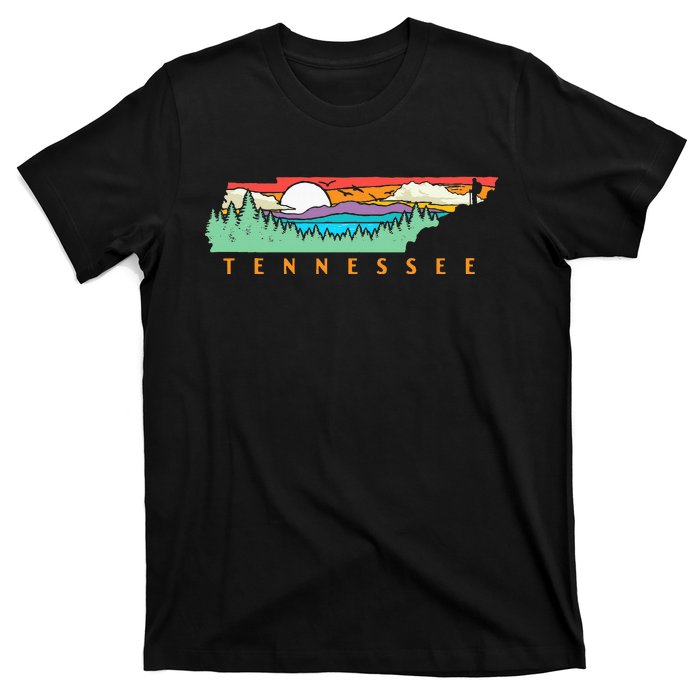 Tennessee Mountains & Outdoors State Pride Nature Graphic T-Shirt