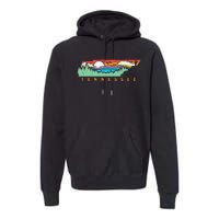 Tennessee Mountains & Outdoors State Pride Nature Graphic Premium Hoodie