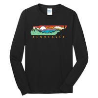 Tennessee Mountains & Outdoors State Pride Nature Graphic Tall Long Sleeve T-Shirt