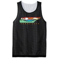 Tennessee Mountains & Outdoors State Pride Nature Graphic Mesh Reversible Basketball Jersey Tank