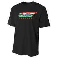 Tennessee Mountains & Outdoors State Pride Nature Graphic Performance Sprint T-Shirt