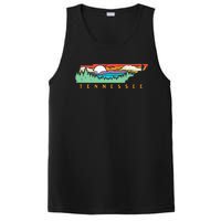 Tennessee Mountains & Outdoors State Pride Nature Graphic PosiCharge Competitor Tank