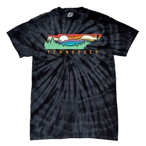 Tennessee Mountains & Outdoors State Pride Nature Graphic Tie-Dye T-Shirt