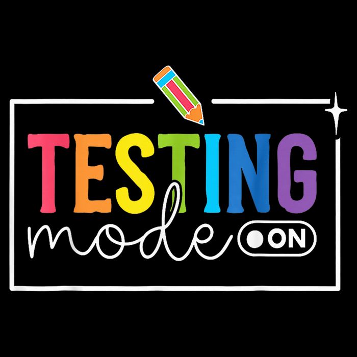 Testing Mode On Testing Day Motivational Teacher Drawstring Bag