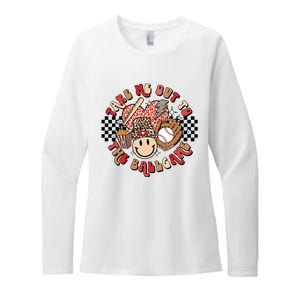 Take Me Out To The Ball Game Baseball Bat Player Fans Lover Womens CVC Long Sleeve Shirt