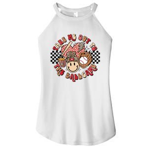 Take Me Out To The Ball Game Baseball Bat Player Fans Lover Women's Perfect Tri Rocker Tank