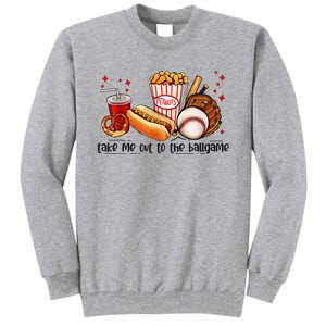 Take Me Out To The Ball Game Baseball Player Fans Lover Tall Sweatshirt