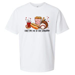 Take Me Out To The Ball Game Baseball Player Fans Lover Sueded Cloud Jersey T-Shirt