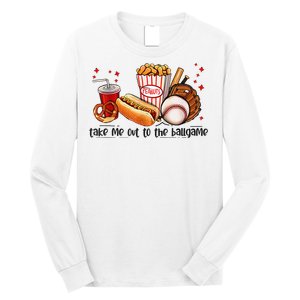 Take Me Out To The Ball Game Baseball Player Fans Lover Long Sleeve Shirt