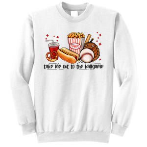 Take Me Out To The Ball Game Baseball Player Fans Lover Sweatshirt