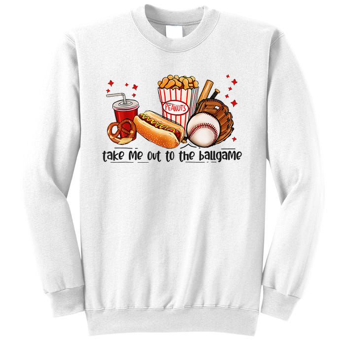 Take Me Out To The Ball Game Baseball Player Fans Lover Sweatshirt