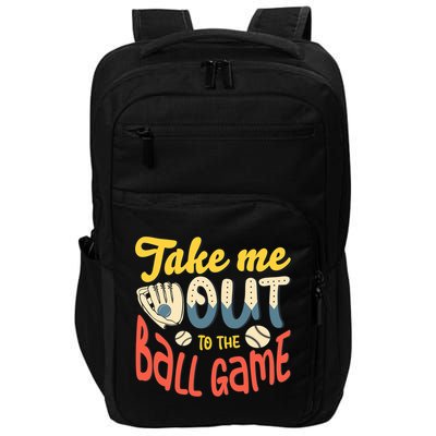 Take me out to the ball game for a Baseball Fan Baseball Impact Tech Backpack