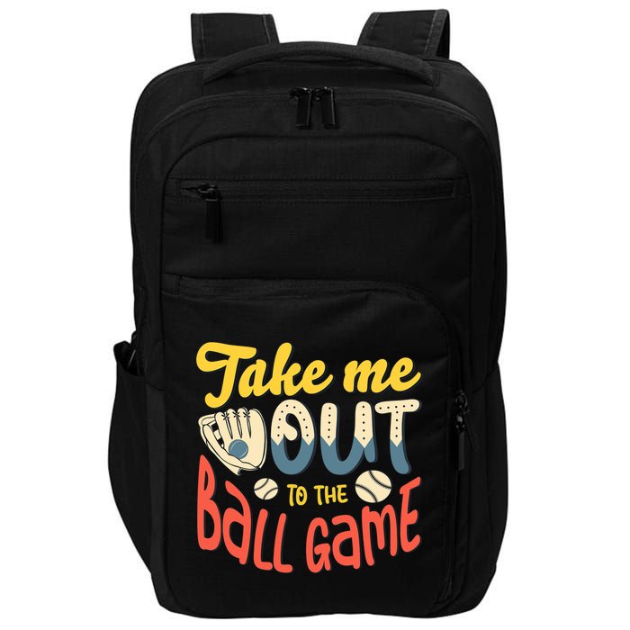 Take me out to the ball game for a Baseball Fan Baseball Impact Tech Backpack