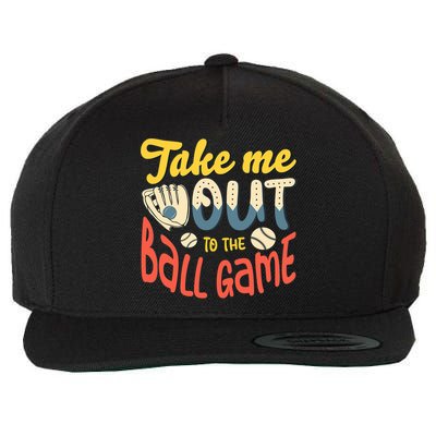 Take me out to the ball game for a Baseball Fan Baseball Wool Snapback Cap