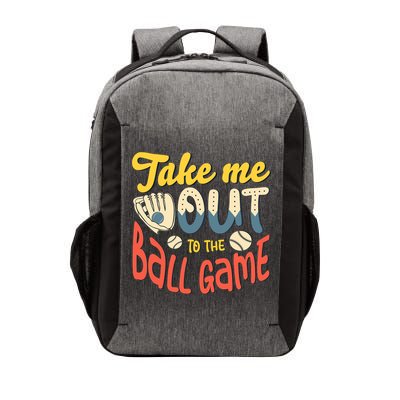 Take me out to the ball game for a Baseball Fan Baseball Vector Backpack