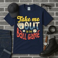 Take me out to the ball game for a Baseball Fan Baseball Tall T-Shirt