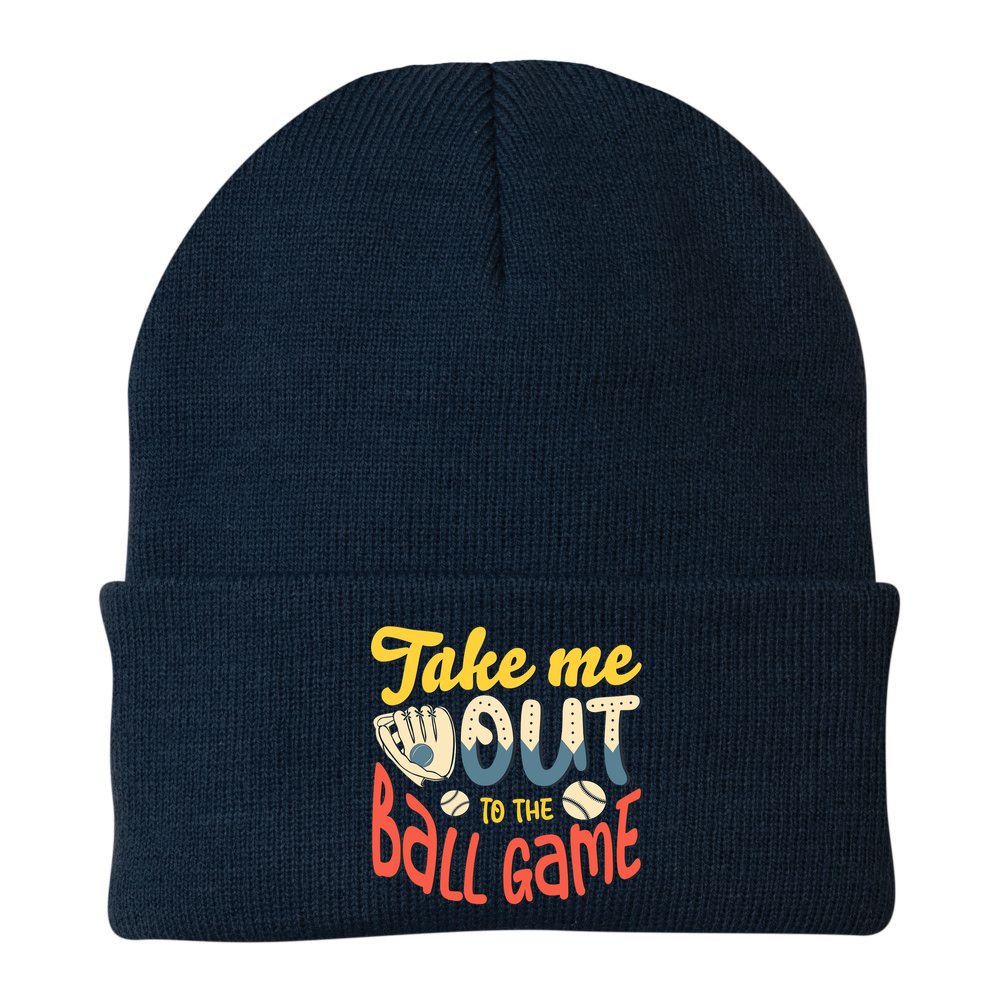 Take me out to the ball game for a Baseball Fan Baseball Beanie