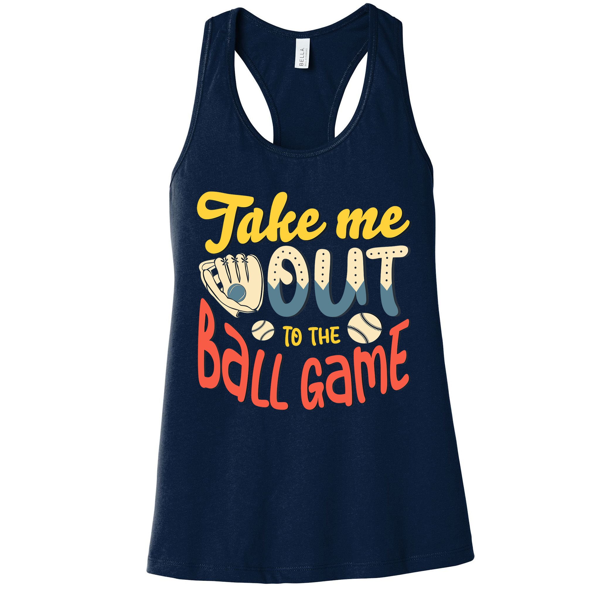 Take me out to the ball game for a Baseball Fan Baseball Womens Tank Top
