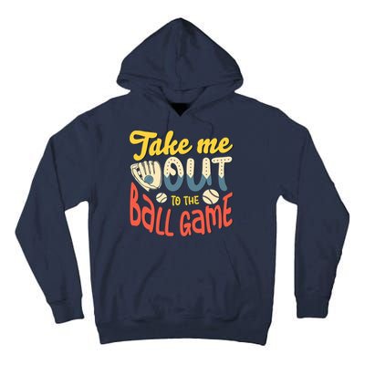 Take me out to the ball game for a Baseball Fan Baseball Tall Hoodie