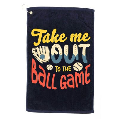 Take me out to the ball game for a Baseball Fan Baseball Golf Towel